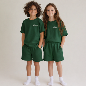 OEM 2026||New Arrival Wholesale Custom logo Clothing Summer Clothes French |Two Piece Sweatshirt Shorts <b>Sets</b> In Affordable Price - Product Image 2