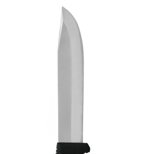 Cuchillos Negros de Hoja Fija para Exteriores con Hoja Plateada, Mango Texturizado Antideslizante, Funda Protectora Negra y Correa para Cinturón para Camping - Product Image 2