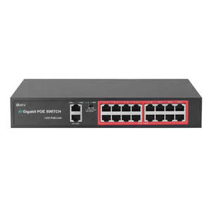 Wholesale 16 <b>POE</b> Ports +2 Gigabit Uplink <b>PoE</b> <b>Switch</b> for Surveillance Accessories - Product Image 1
