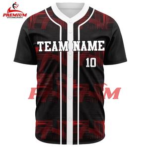 Maillot de baseball léger et respirant à manches courtes, personnalisable pour équipe, grande taille, unisexe, pour adulte, séchage rapide, vêtement de sport - Product Image 4