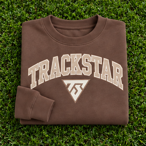 Women's Brown Solid Color Varsity Letter <b>Crewneck</b> Sweatshirt Long Sleeve Custom Logo - Product Image 6
