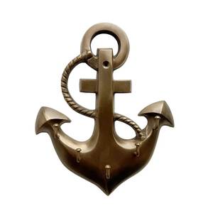 Traditional Brass <b>Wall</b> Hooks Vintage Decorative Organizer Strong <b>Wall</b> Mounted <b>Rack</b> <b>For</b> Hallway Utility Room Storage - Product Image 1