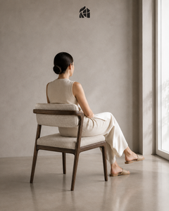 Chaise de salle à manger en teck massif Velorienne, artisanale, écologique, durable, mobilier de salle à manger en bois massif, chaise de luxe haut de gamme - Product Image 6