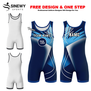Custom Front Spandex Wrestling <b>Singlets</b> Stretch Lightweight Compression Fit Durable Training OEM Service Quick Dry Breathable - Product Image 2