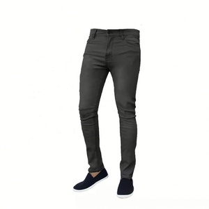 Jeans pour hommes à la mode, coupe slim, décontractés, skinny, style streetwear, en denim - Product Image 3