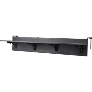 Table pliante pour balustrade de balcon 12 x 59 pouces, table de bar extérieure pour balustrades, capacité de charge de 50 lb, table suspendue pour balcon - Product Image 1