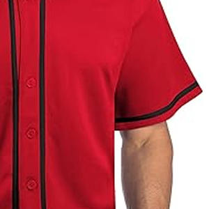 Mens 6 Button Baseball Jersey <b>Game</b> Ready Shirt Front Fastening Athletic Outfit Stadium Inspired Street Fit Team Top - Product Image 4