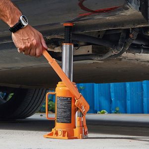 Martinetto idraulico a bottiglia per impieghi gravosi da 8,1-15,7 pollici, capacità 12 tonnellate (26455,5 libbre), saldato per auto e SUV - Product Image 5