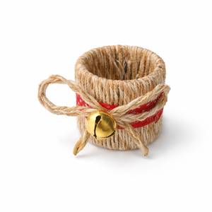 Handmade Jute Napkin <b>Rings</b> with Bell Rustic Design | Natural Fiber Napkin Holder Table Decor Wedding Dining Accessories Use - Product Image 4