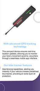 เครื่องติดตาม GPS แบบเรียลไทม์และระบบป้องกันการโจรกรรมสำหรับยานพาหนะ พร้อมระบบตัดเครื่องยนต์และแจ้งเตือนการสั่นสะเทือนสำหรับรถยนต์ รถจักรยานยนต์ และจักรยาน - Product Image 5