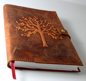 Diario de Cuero A5 Personalizable al por Mayor, Agenda Hecha a Mano con Diseños en Relieve de Árbol de la Vida, Cuaderno de Notas - Product Image 2