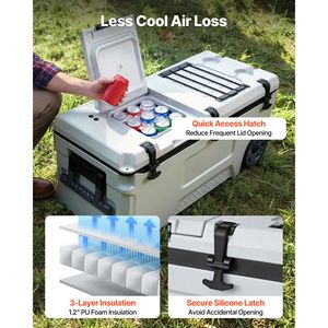 Glacière rigide portable 106QT avec roulettes, étanche, maintien de la fraîcheur jusqu'à 48 heures - Product Image 4