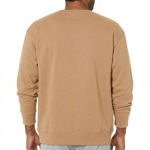 เสื้อสเวตเชิ้ตคอกลมสีเบจทรายแบบสั่งทำพิเศษ ผ้าฝ้ายพรีเมียม 100% เฟรนช์เทอร์รี่เนื้อหนา ทรงโอเวอร์ไซส์ สไตล์ลำลอง สตรีทแวร์ สำหรับผู้ชาย - Product Image 2