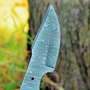 Couteau de survie et de chasse à lame fixe de 8 pouces, en acier Damas de qualité industrielle, fabrication artisanale Pasha Enterprises, pointe tombante, manche intégral, garantie 3 ans - Product Image 5