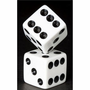 Juego de Dados Acrílicos Blancos de 6 Caras de Primera Calidad, Venta al por Mayor, Dados Profesionales para Juegos de Mesa, Dados D6 para Bar, Pub, Fiestas - Product Image 1