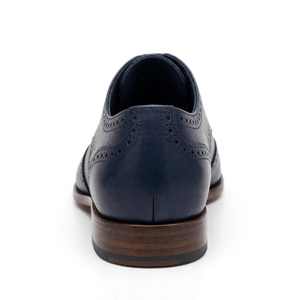 Chaussures habillées Oxford en cuir véritable pour hommes, à bout pointu, à lacets, couleur unie, pour le bureau et la carrière, toutes saisons, exportées du Bangladesh - Product Image 5