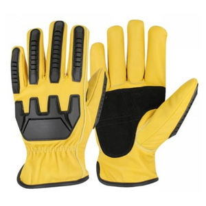 Guantes Mecánicos de Protección Contra Impactos Personalizados para las Industrias del Petróleo y Gas, Guantes Antideslizantes, Guantes Mecánicos de Cuero de la Mejor Calidad - Product Image 2