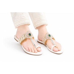 Sandalias Kolhapuri de Cuero para Mujer, Estilo Nuevo, Impresión Personalizada, Impermeables, Transpirables, Ligeras, Genuinas, a la Moda - Product Image 2