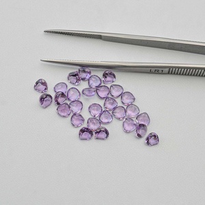 5mm Natural Brasil amatista facetada corazón corte calibrado piedra preciosa suelta hecha a mano para la fabricación de joyas proveedor listo para comprar - Product Image 2