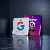 Carte PVC RFID réutilisable 25x35mm en époxy/acrylique avec puce NTAG215, mini code QR NFC 13,56 MHz, étanche, pour contrôle d'accès WeiTai
