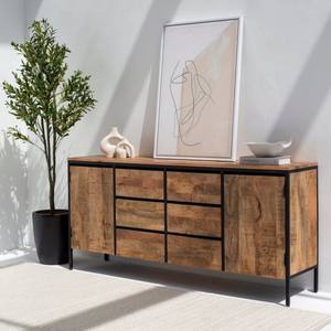 Aparador Industrial de Madera Vandana Pebble Vertex con Seis Cajones para Almacenamiento Moderno en el Hogar - Product Image 5