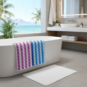 Ensemble de serviettes de bain rayées 70x140cm 280 GSM, serviettes douces et absorbantes pour la maison ou l'hôtel, pour la douche - Product Image 3