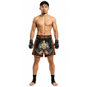 Pantalones Cortos de Muay Thai para Entrenamiento de Combate, Grappling, Artes Marciales, Kickboxing, Transpirables, Casuales, de Tela de Poliéster - Product Image 3