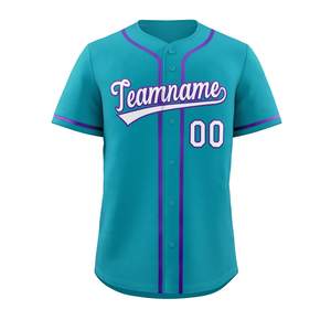 Maillot de baseball court unisexe de qualité supérieure, respirant, léger, avec logo/couleur personnalisés, antibactérien, séchage rapide, 100% coton biologique - Product Image 2