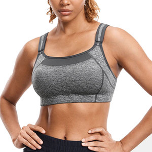 Econex Sports Women Seamless <b>Racerback</b> Sports <b>Bra</b> Scoop Neck Medium Support Yoga Fitness Breathable Quick Dry Solid Color - Product Image 1