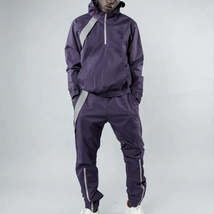 Wholesale Casual Mens Sportswear Jogging Tracksuits Zip up Mens Training Jogger Polyester <b>Wind</b> <b>Breaker</b> Nylon Tracksuits for Men - Product Image 1