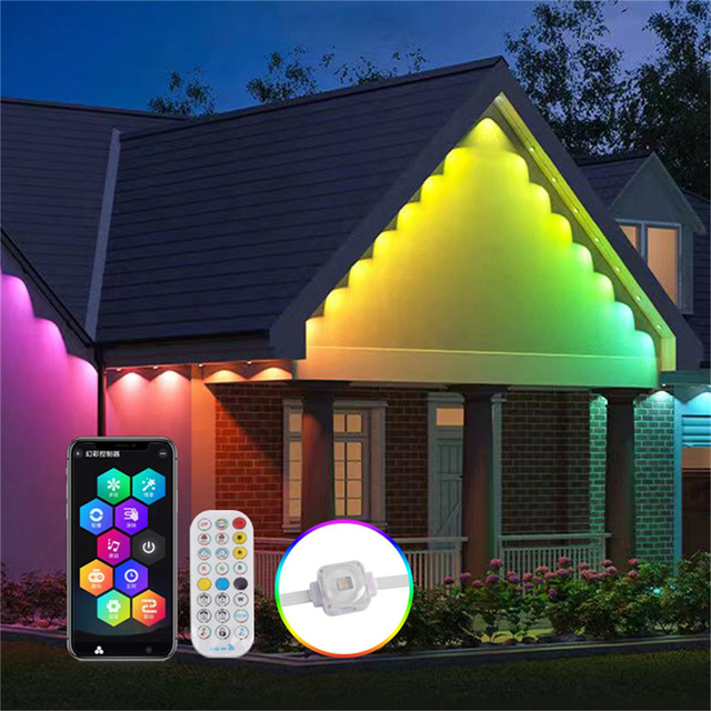 New Smart RGBW LED Outdoor Lights for the Home RGBW  Exterior Holiday Decoration Waterproof LED Point Light