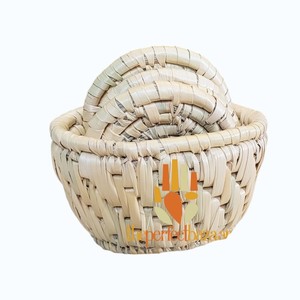 <b>White</b> Moonj Grass <b>Coaster</b> <b>White</b> Round Eco-Friendly Classic Design <b>Coaster</b> - Product Image 6