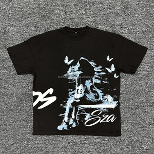 Nouveau design tendance T-shirt blanc fantôme anime dessin animé en gros pour hommes femmes couple Impression d'écran Logo personnalisé Vêtements pour hommes - Product Image 5
