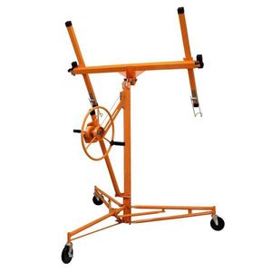 11FT Construction Drywall Lifter Panel Hoist Jack with Rolling Casters Lockable for 150lbs - Product Image 1