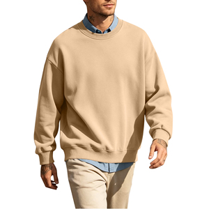 Sweat-shirt personnalisé à col rond pour femmes et hommes, en molleton brossé de qualité supérieure, à manches longues, pull décontracté avec broderie et strass, vente en gros - Product Image 1