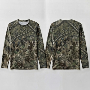 Chemise de chasse en toile imperméable à manches longues pour homme, respirante, en polyester, manches longues, vêtements d'extérieur pour l'automne - Product Image 1