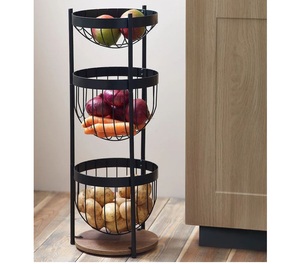 Cesta de frutas de hierro de diseño único y gran calidad a un precio razonable para la cocina, almacenamiento de frutas frescas, organizador de mesa de comedor - Product Image 1