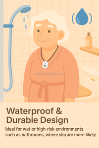 Nouveau bouton d'urgence personnel résistant à l'eau, détecteur de <span class=keywords><strong>chute</strong></span> pour personnes âgées, seniors autonome, malades atteints de démence, hôpitaux - Product Image 5