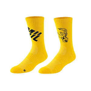 High Quality Crew Basketball Customizable <b>Socks</b> Men's Custom Sports Athletic Spandex/Polyester <b>Breathable</b> Anti-Bacterial <b>Socks</b> - Product Image 4