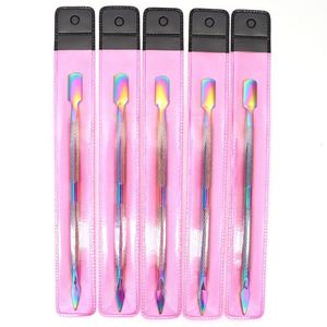 Pousse-cuticules professionnel en acier inoxydable à pointe arrondie pour le soin des ongles, usage adulte - Product Image 5