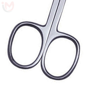 Ciseaux pour le nez en acier inoxydable, coupe-poils professionnel pour le nez, outil de toilettage à pointe arrondie - Product Image 3