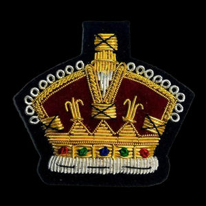 Parche Bordado Personalizado 3D de Lona con Hilo de Oro, Hecho a Mano, para Uniforme de Corona, Venta al por Mayor - Product Image 4