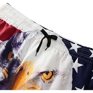 Custom Sports Shorts Blue Striped Sublimation Pattern Printing Men <b>Running</b> Basketball Mesh Shorts - Product Image 6