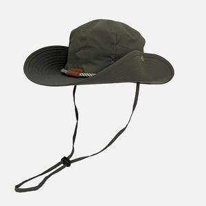 Sombrero de Pesca de Ala Ancha de Alta Calidad para Senderismo al Aire Libre, Sombrero de Pescador Personalizado con Cuerda Antiviento, Sombrero Tipo Bucket - Product Image 5