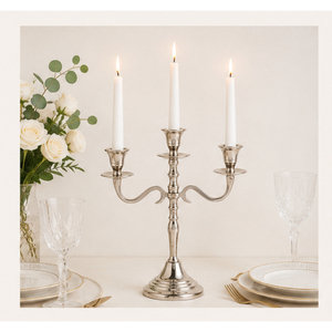 Vintage <b>Brass</b> Candelabra 3-Light Candle <b>Holder</b> Wholesale Luxury Metal <b>Candlestick</b> Table Centerpiece for Wedding and Hotel Decor - Product Image 2