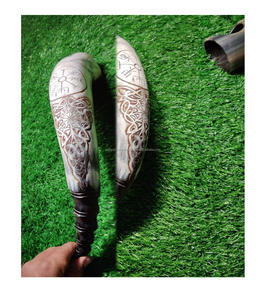 ฮอร์นดื่มทำมือราคาถูก | 100% ธรรมชาติไวกิ้งฮอร์นดื่มยุคกลางเบียร์ดื่มฮอร์นวัวจากอินเดีย - Product Image 2