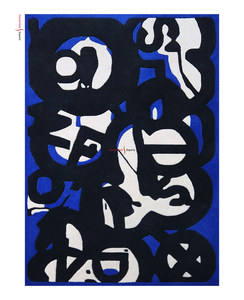 Tapis modernes sur mesure en laine indienne et néo-zélandaise à poils longs, design abstrait, pour salon, antidérapant, moquette - Product Image 6