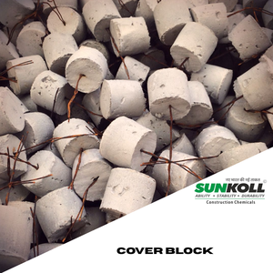 Blocs de couverture en béton avec fil de liaison pour espaceurs de barres d'armature, pièces de soutien structurel pour fondations, dalles, colonnes et poutres - Product Image 2