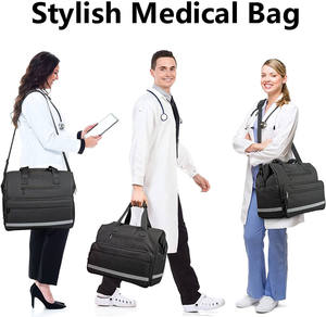 Bolsa de Viaje Médica Impermeable de Oxford, Maletín Clínico de Gran Capacidad con Asas Reforzadas para Recorridos Diarios - Product Image 6