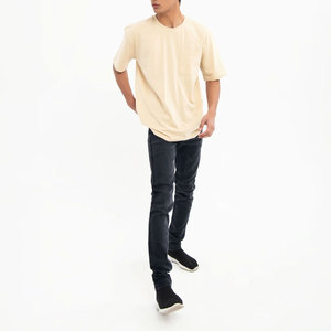 Camiseta Personalizada con Hombros Caídos, Camiseta Oversize de Algodón, Fabricante y Proveedor de Ropa al por Mayor con Etiqueta Privada OEM ODM - Product Image 3